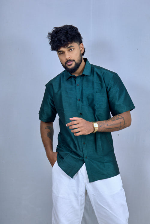 Men’s Green Shirt – Festive & Occasion Wear